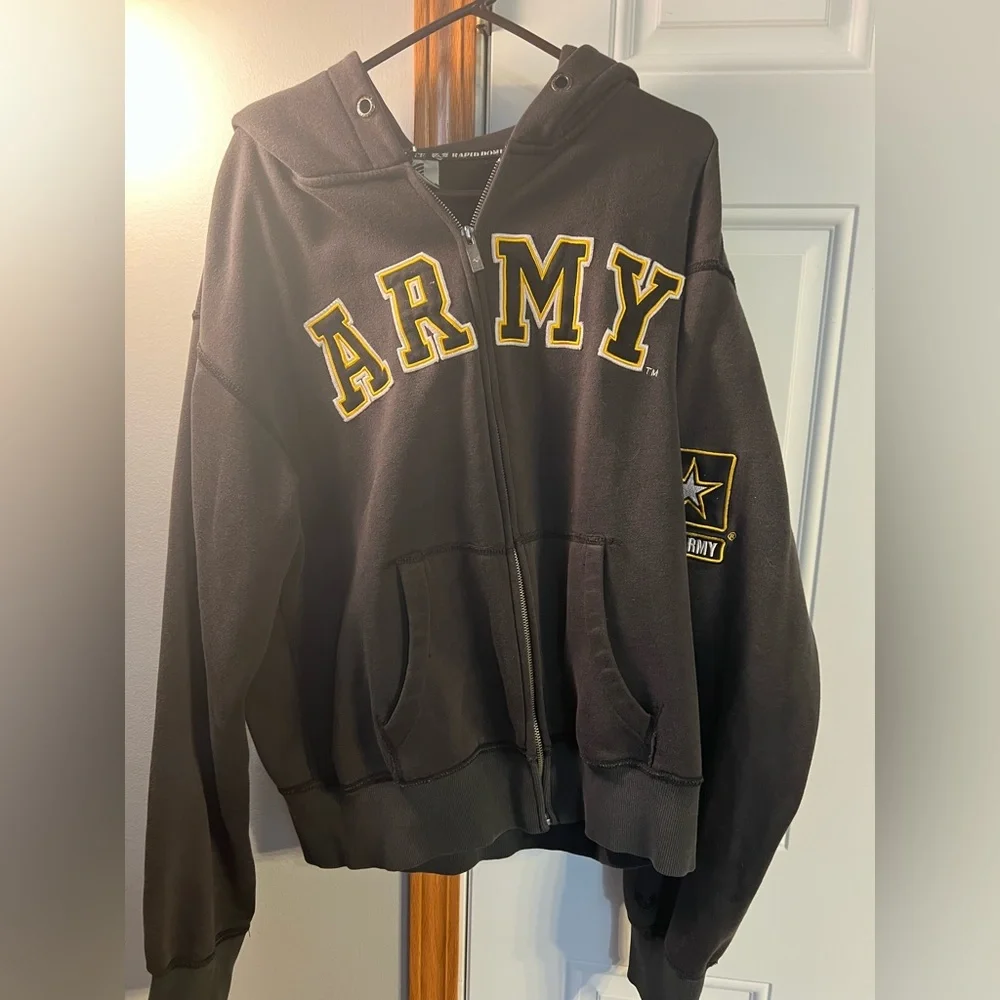 Hoody army thick sweatshirt - Picture 1 of 4